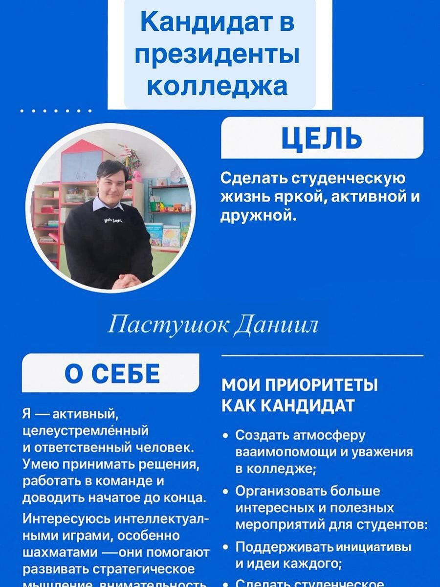 Выборы президента студ.парламента